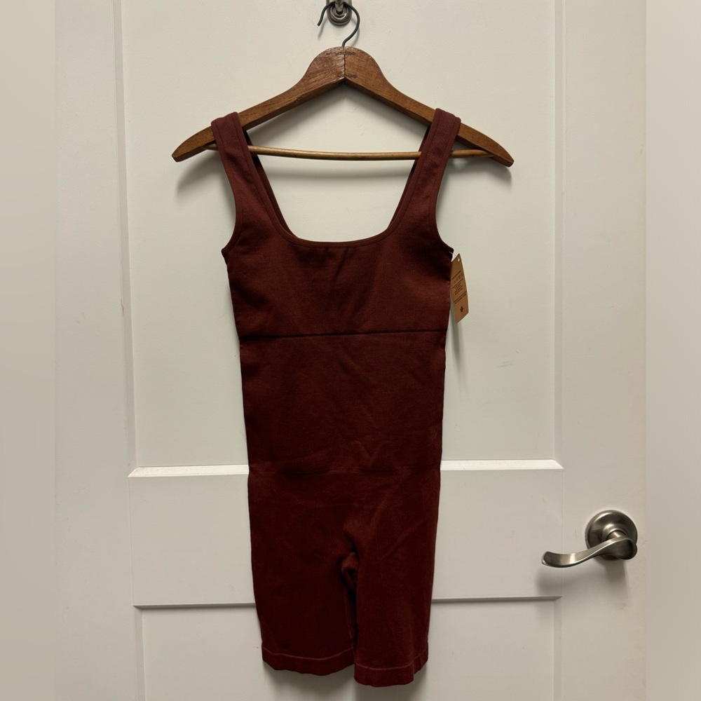 NWT- Clay Colored, Popilush Shape Wear Romper, Size Medium